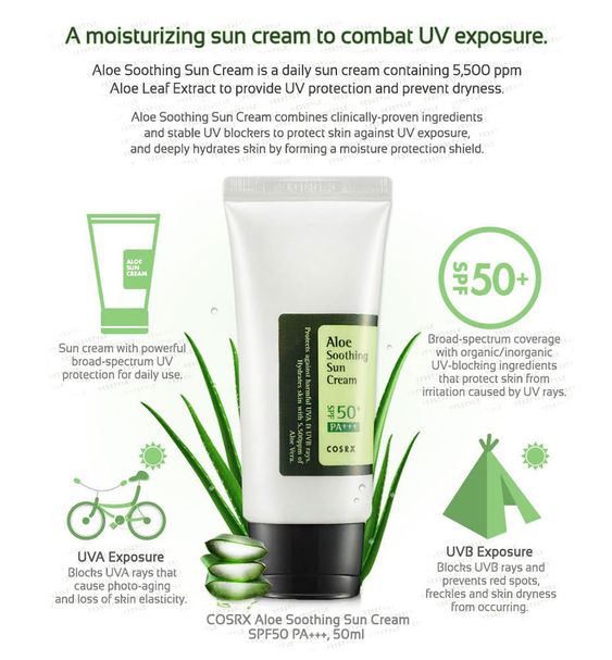 COSRX Aloe Smoothing Sun Cream 50 SPF