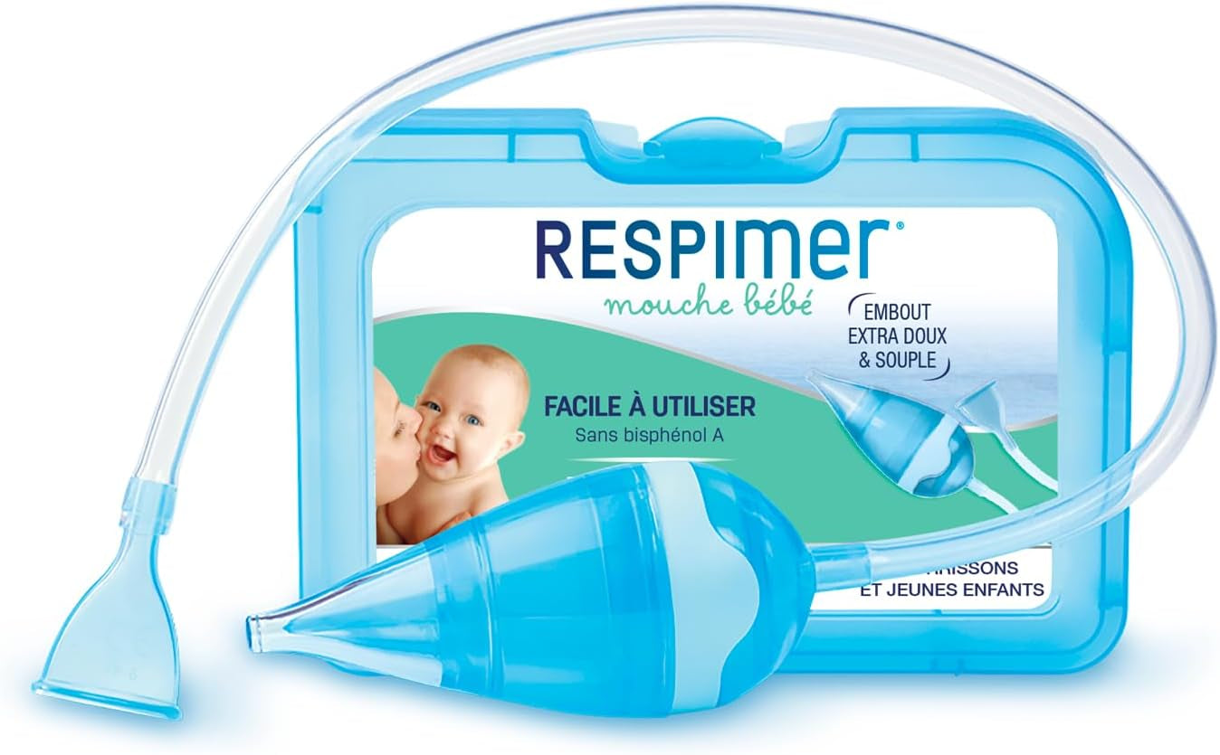 Mouche Bébé - Evacuer L'Excès De Mucus - Rhume & Rhynopharyngite - Facile À Utiliser - Nourrissons Et Jeunes Enfants - Sans Bisphénol a - 5 Filtres Jetables Hygiéniques - Fabriqué En France