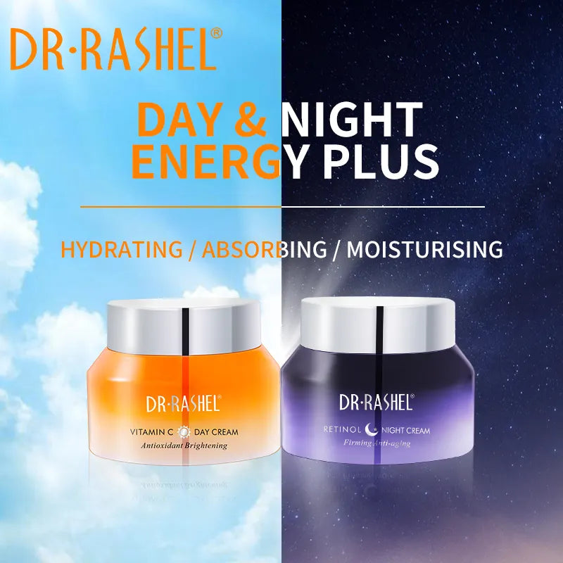 Dr Rashel Vitamin C And Retinol Day & Night Cream Combo (100% Original)